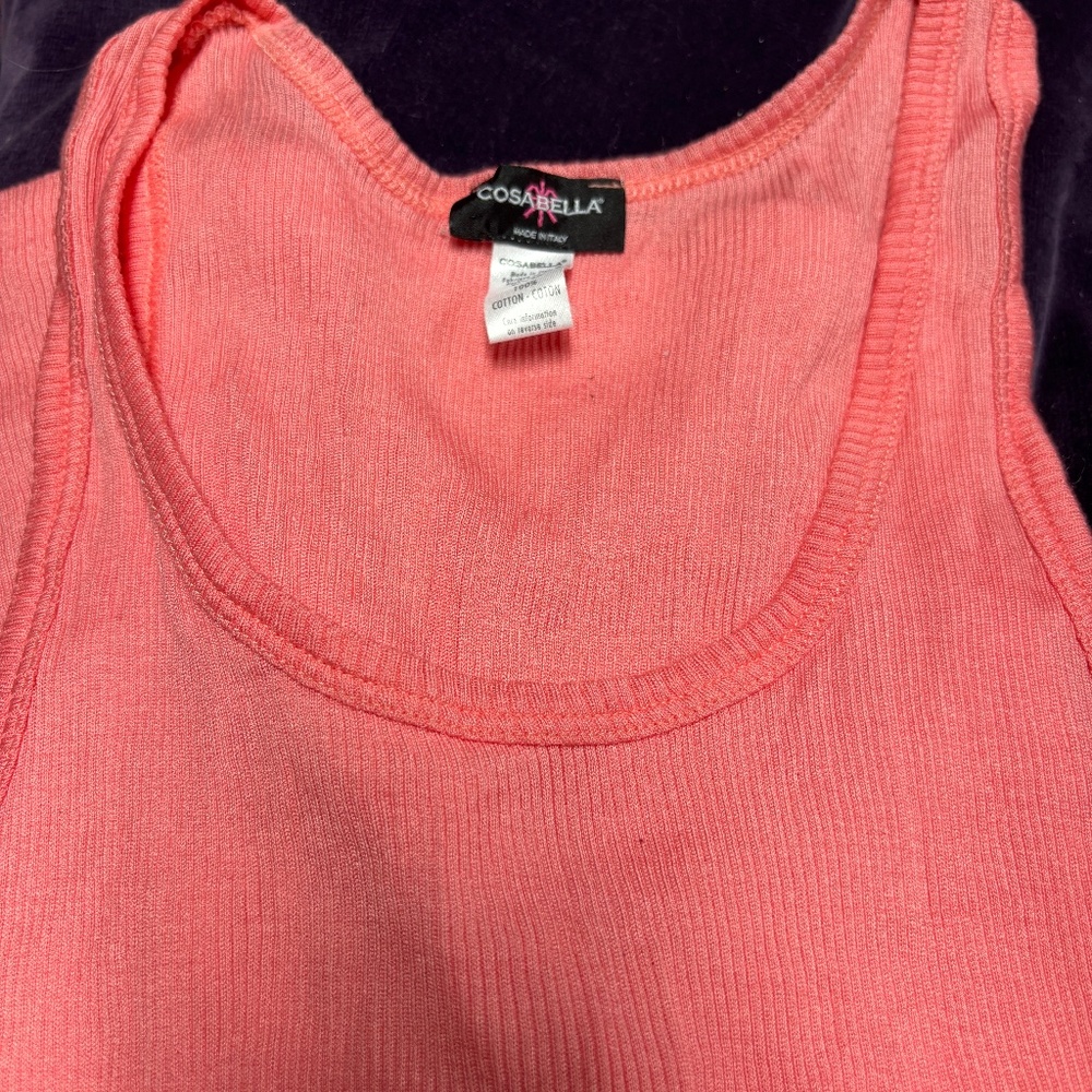 New Cosabella  peach/Melon tank top